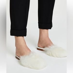 Stuart Weitzman Fur chic Slides